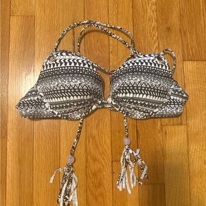 Victoria Secret’s Pink Black and White Bikini Top